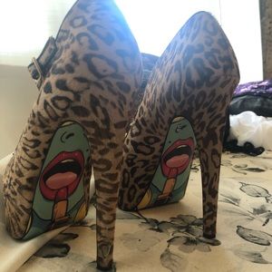 Taylor Reeve pony hair heels